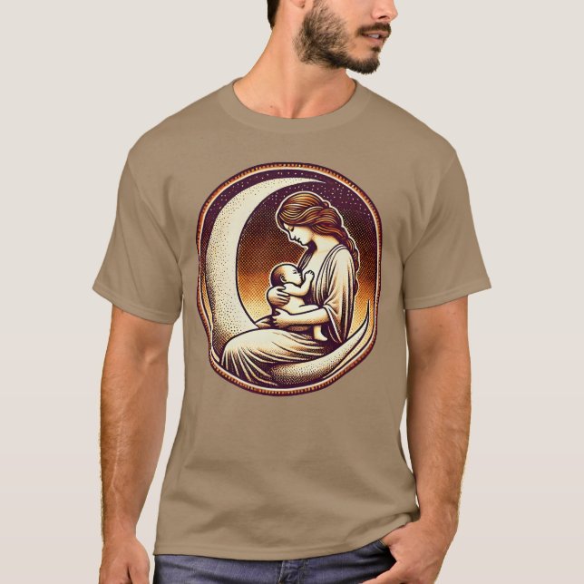 T-shirt Mère déesse vintage (Devant)