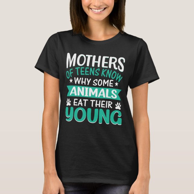 T-shirt Mère des ados ironique sarcastique (Devant)