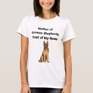 T-shirt Mère des bergers allemands, prénom de mon nom