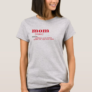 T-shirt Mère drôle Dictionnaire Maman Signification Chem