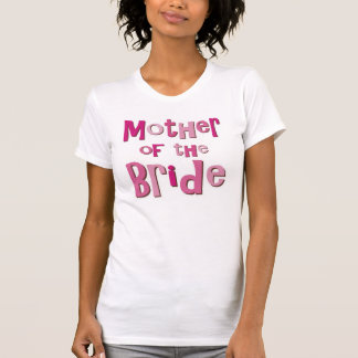 T-shirt Mère du brun de rose de jeune mariée