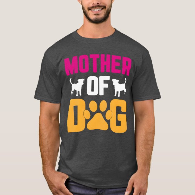 T-shirt Mère du chien ami (Devant)