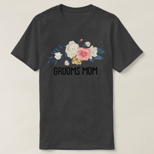 T-shirt Mère du marié floral drôle (Design devant)