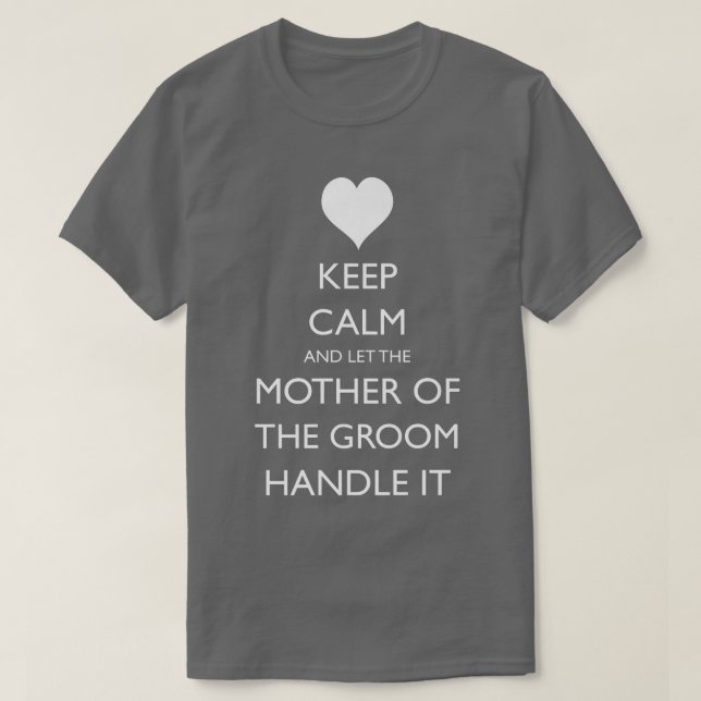 T-shirt Mère du marié Mariage drôle  (Design devant)