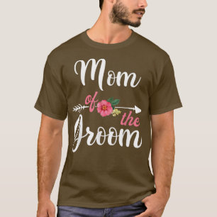 T-shirt Mère du marié pour femmes, mère de la fête de fian