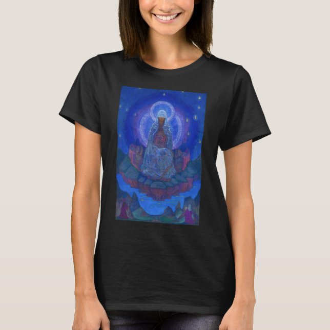 T-shirt Mère du monde, 1924 par Nicholas Roerich (Devant)