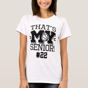 T-shirt Mère du numéro de maillot et du nom du senior de b