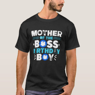 T-shirt Mère Du Patron Anniversaire Garçon Bébé Décor Fami