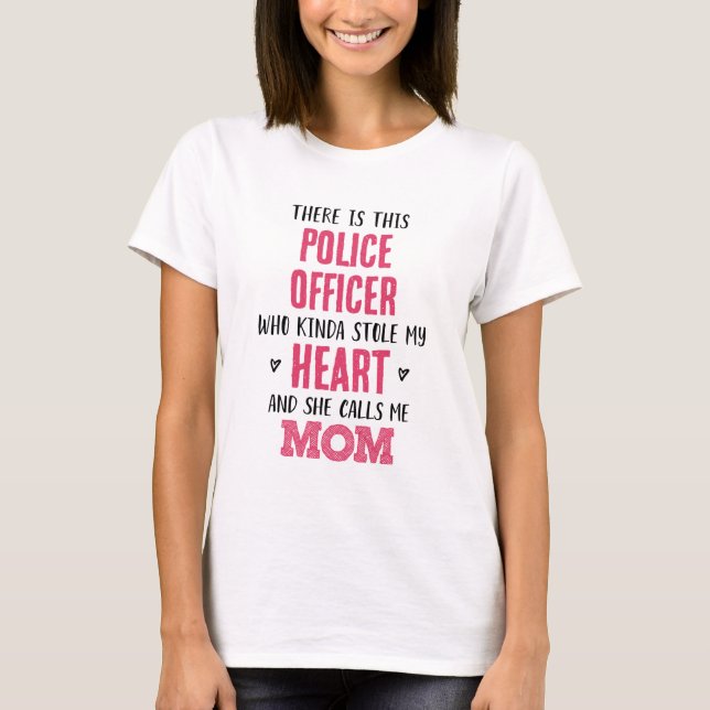 T-shirt Mère du policier (Devant)