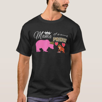 T-shirt Mère d'un prince Mère jour maman ours fils léopard