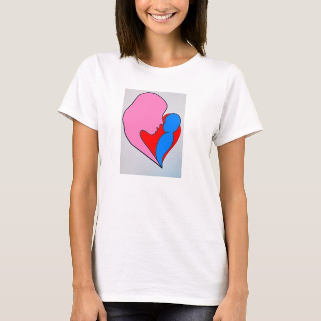 T-shirt Mère et bébé amour (Devant)