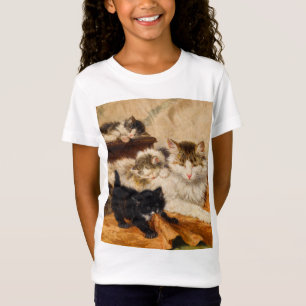 T-Shirt Mère et ses chatons