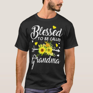 T-shirt Mère Femmes Béni D'Être Appelée Grand-Mère Mères
