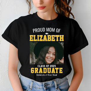 T-shirt Mère fière Classe personnalisée Diplômé Parent pe