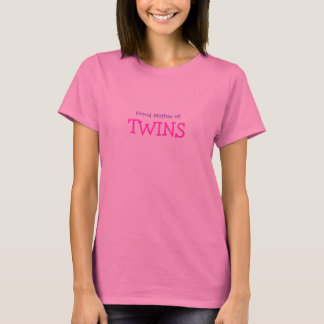 T-shirt Mère fière des jumeaux