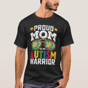 T-shirt Mère fière d'une famille de guerriers contre l'aut