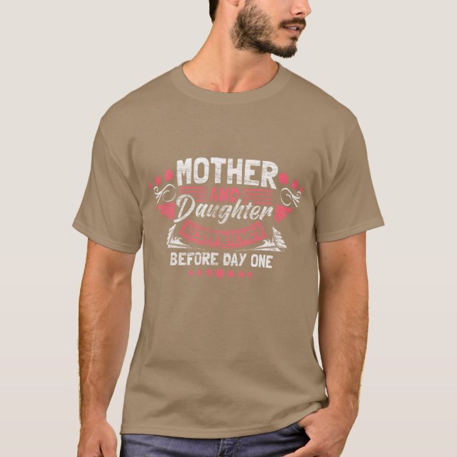 T-shirt Mère Fille Amis Mère Amour Idée cadeau (Devant)