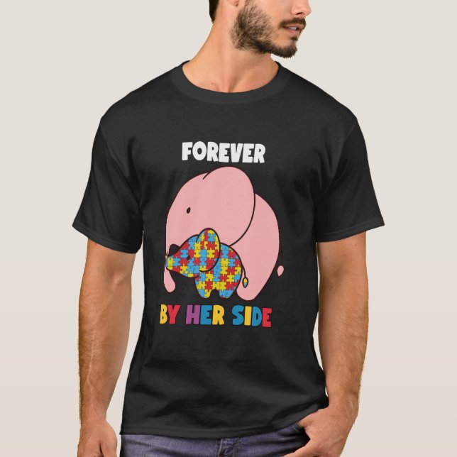 T-shirt Mère Fille Autistes Filles Autisme Éternels Sensib (Devant)