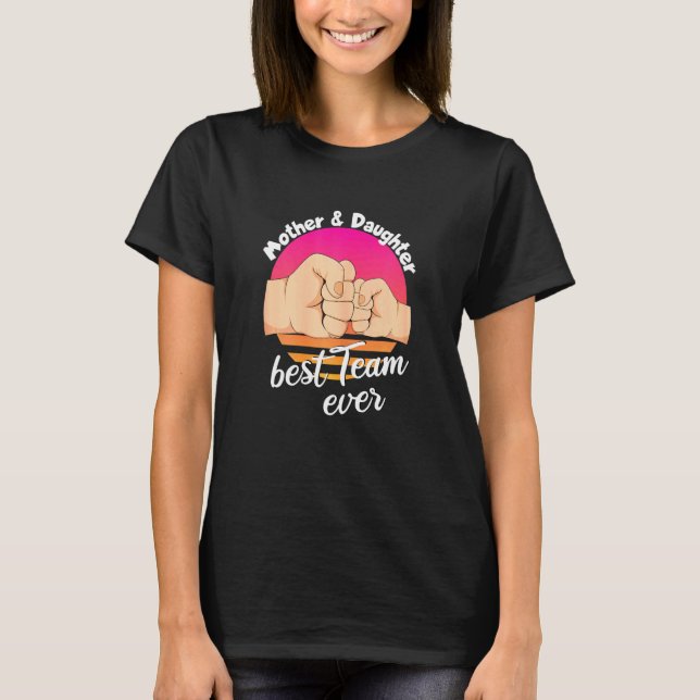 T-shirt Mère Fille Mère Amour Maman (Devant)