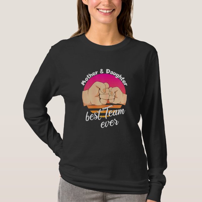 T-shirt Mère Fille Mère Amour Maman (Devant)