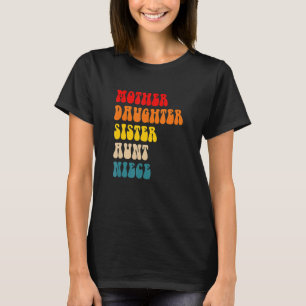 T-shirt Mère Fille Sœur Tante Nièce Vêtements Vintage
