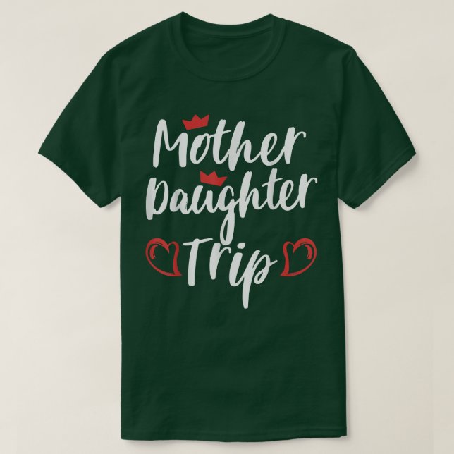 T-shirt Mère Fille Voyage Week-end Vacances Maman Fille (Design devant)