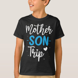 T-shirt Mère Fils Voyage Été Famille Vacances Voyage Crois