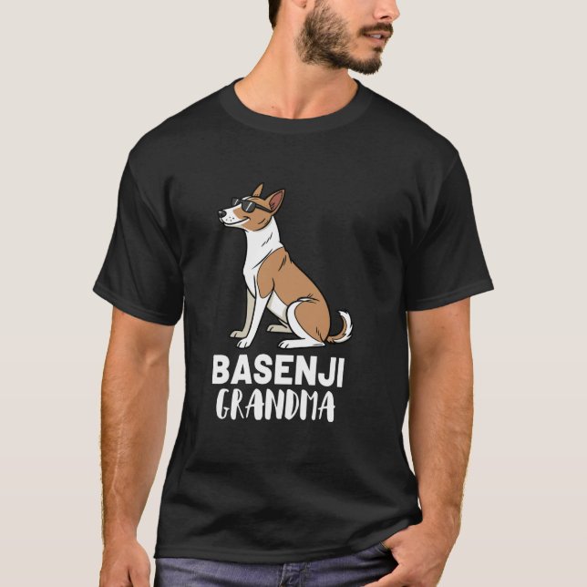 T-shirt Mère-grand propriétaire de chien Basenji (Devant)