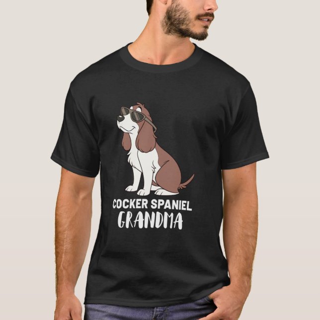 T-shirt Mère-grand propriétaire de chien Cocker Spaniel (Devant)