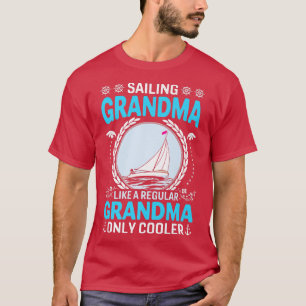 T-shirt Mère-grand qui navigue comme une vraie grand-mère