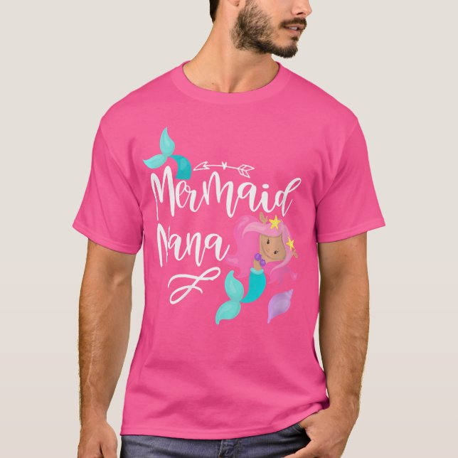 T-shirt Mère-grand sirène féminine (Devant)