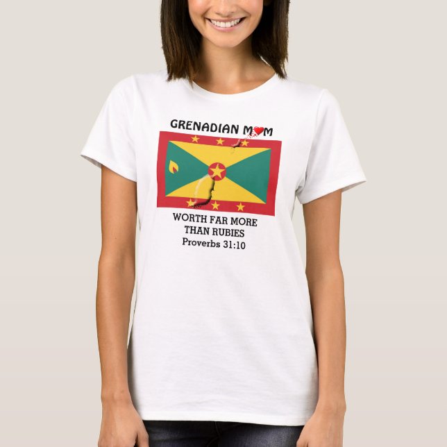 T-shirt MÈRE GRENADIENNE D'une valeur plus grande que les  (Devant)