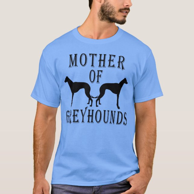 T-shirt Mère Greyhounds Maman Mignonne Chien fille (Devant)
