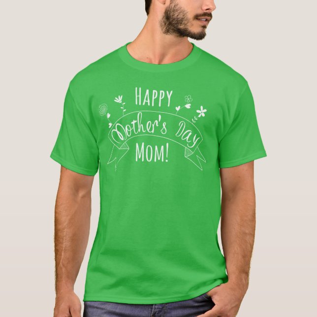 T-shirt mère heureuse jour maman retro (Devant)