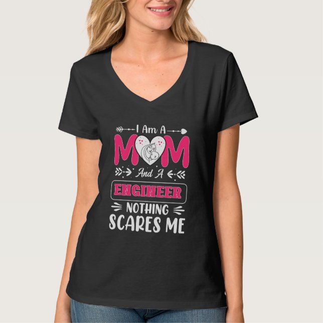 T-shirt Mère ingénieur, Maman ingénieur (Devant)