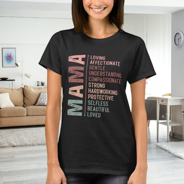 T-shirt Mère maman mot art amour noir (Créateur téléchargé)