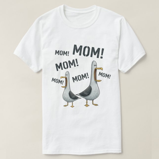 T-shirt Mère Mouette Criarde Humour (Design devant)