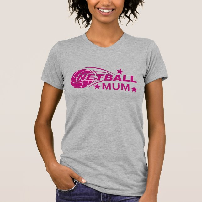 T-shirt Mère Netball Rose (Devant)