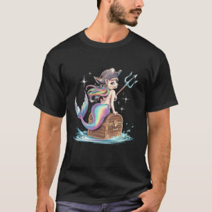 T-shirt Mère Noël Halloween Sirène Pirate Chat Hommes Femm