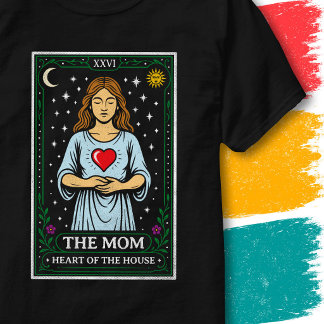 T-shirt Mère Nourricière Carte de Tarot Mystique du Cœur d