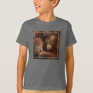 T-shirt Mère orang-outan et bébé au zoo