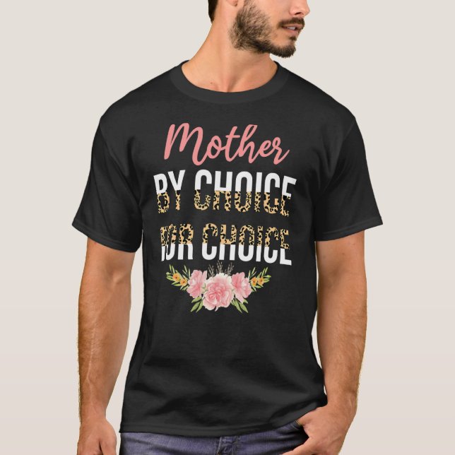 T-shirt Mère Par Choix Pour Choice Leopard Feminist Pro C (Devant)