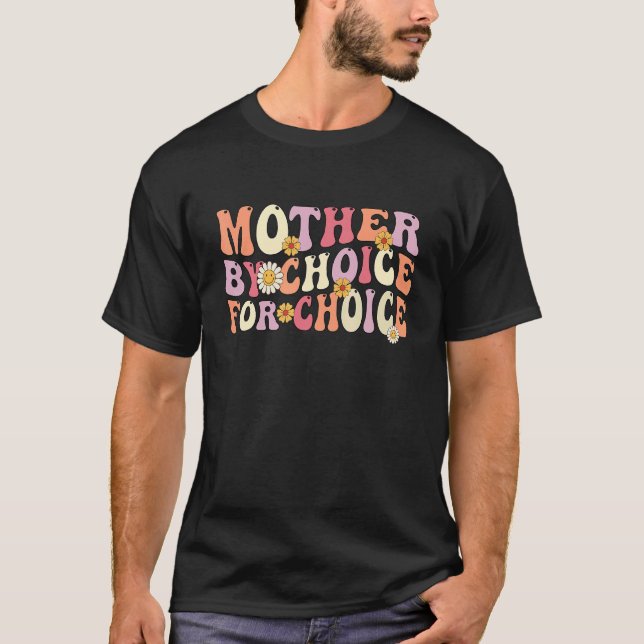 T-shirt Mère Par Choix Pour Choix Super Wavy Pro Choice (Devant)