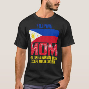 T-shirt Mère philippine vintage Philippines Drapeau Mère D
