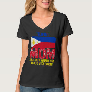 T-shirt Mère philippine vintage Philippines Drapeau Mère D