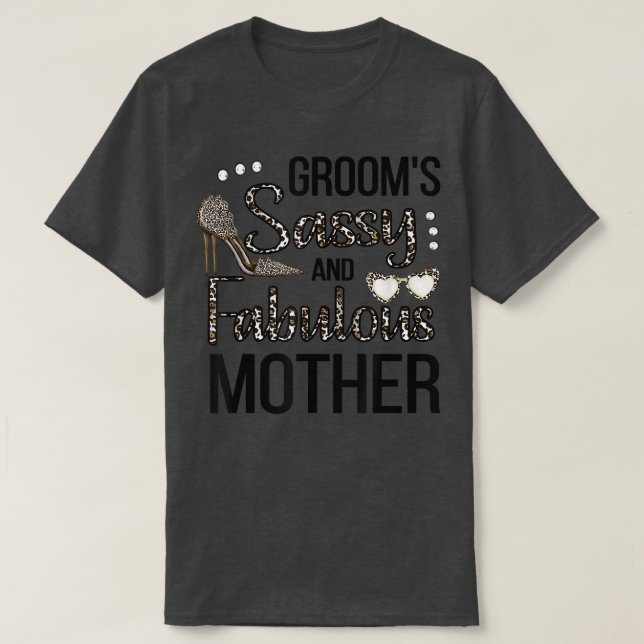 T-shirt Mère Sassy De La Douche Groom Grooms Maman (Design devant)