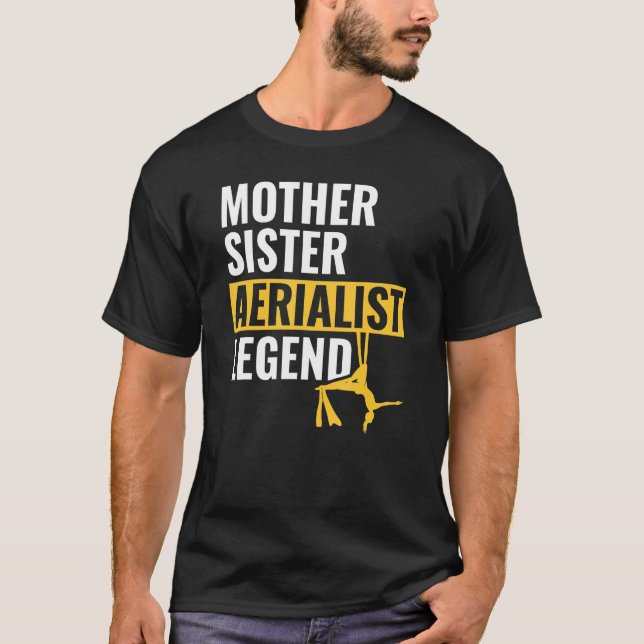 T-shirt Mère Sœur Aériste Légende Soies Aériennes (Devant)
