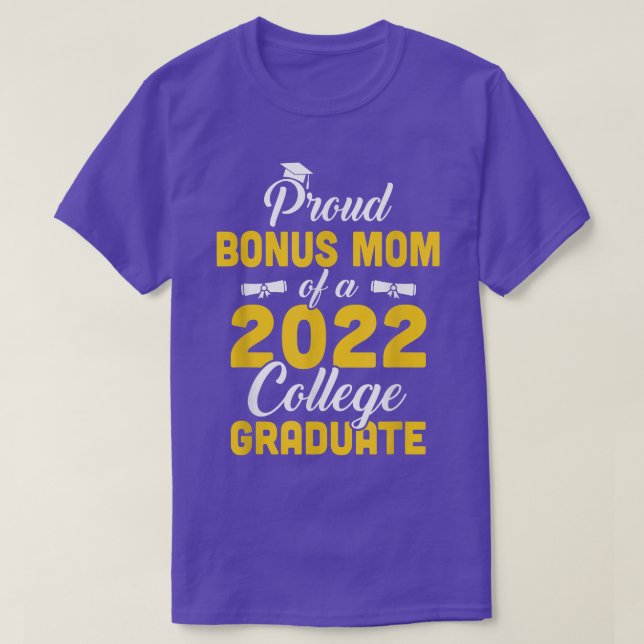 T-shirt Mère suppléante fière d'un diplômé de la promotion (Design devant)