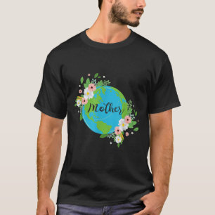 T-shirt Mère Terre Fleur Protection De l'environnement Nat
