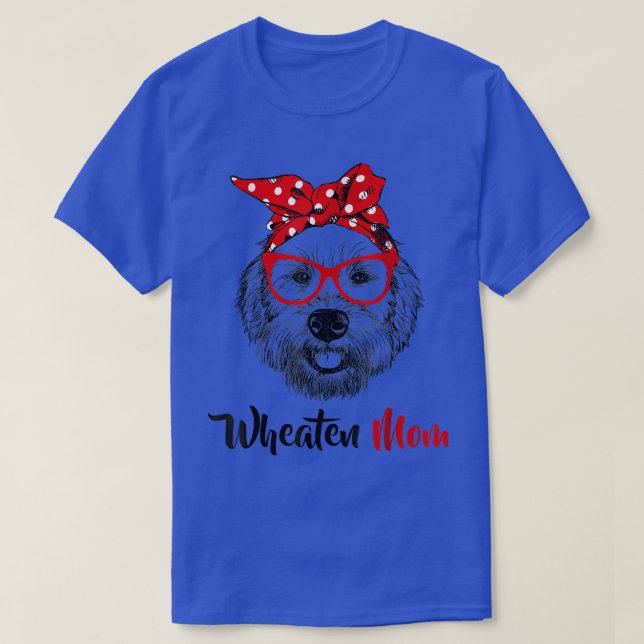 T-shirt Mère Terrier Wheaten Maman Chien Revêtu Terrier Wh (Design devant)